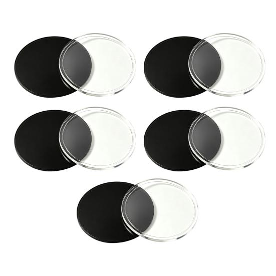 5/10/15Pcs DIY Acrylic Fridge Magnet Kit, Handmade Square Acrylic Refrigerator Magnet, Clear Acrylic Photo Magnet with Adhesive, for Kitchen Office 5cm 5pcs
