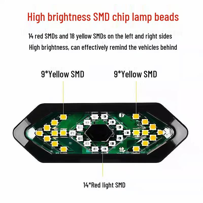 Lishi LED bezdrátové dálkové ovládání směrových a výstražných světel pro jízdní kolo