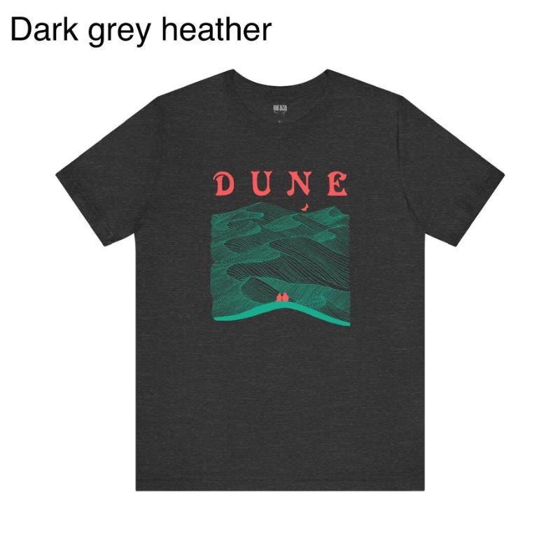 

Dune Arrakis Landscape with Paul and Chani Unisex Short Sleeve TShirt Multiple Colorways New SpringSummer Arrivals Unisex Women 4XL