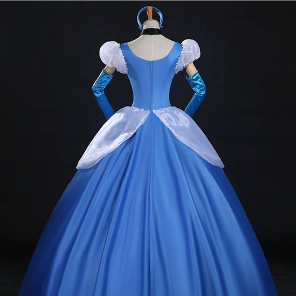 Premium Quality Gorgeous Princess Cinderella Cosplay Costume For Women With Accessories