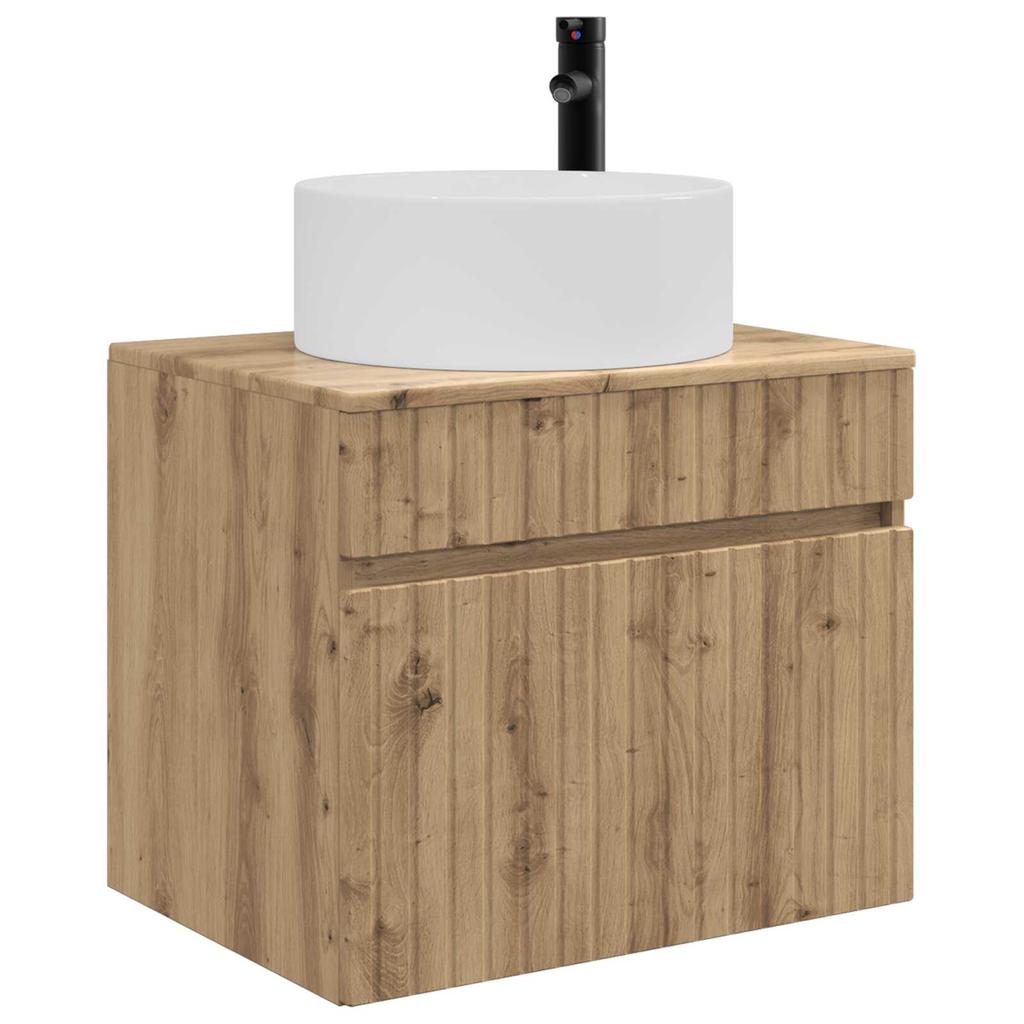 Wall Mounted Bathroom Cabinet Artisan Oak