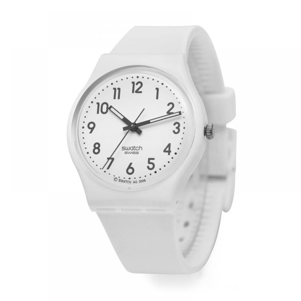 Swatch So28w107 S14 New Core JuSt White Soft Women S Urethane Watch