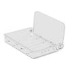 Wall Mounted Folding Shelf Transparent Punch   Large Capacity Strong Foldable Floating Wall Shelves for Bathroom