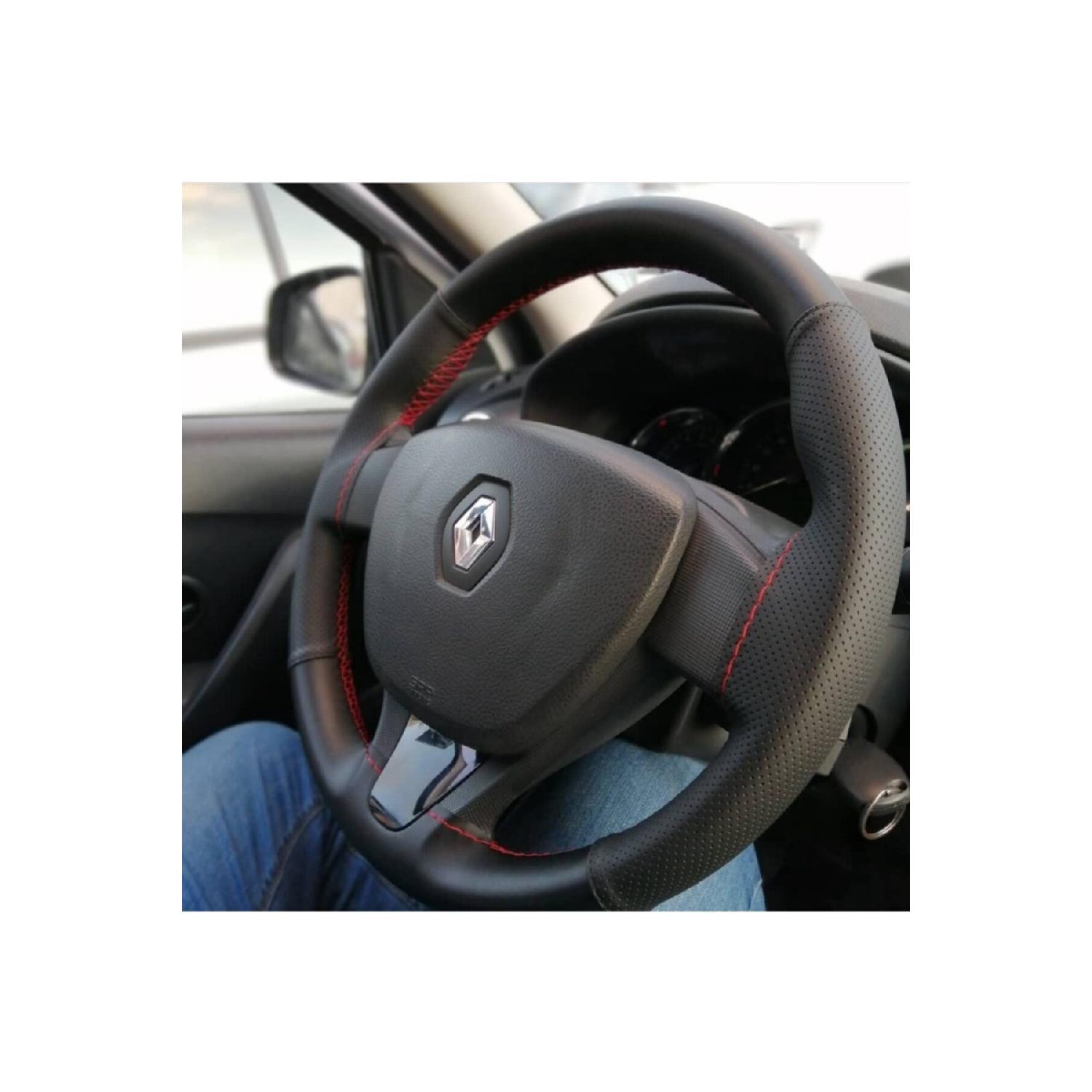 

Кожаный чехол на руль Renault Symbol Flat Dot