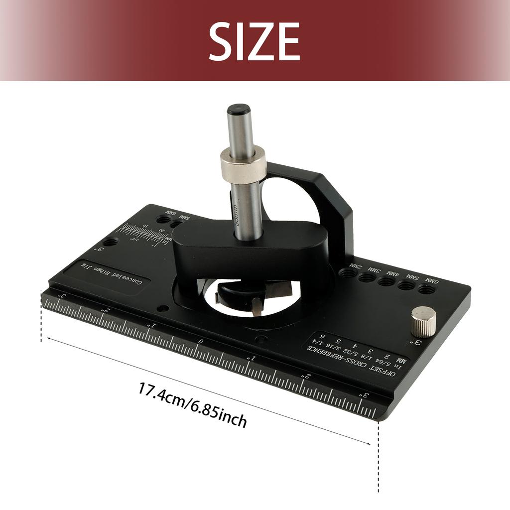 Concealed Hinge Jig Kit 35mm Precise Hole Punching Locator Hinge Hole Drilling Guide Boring Dowel Jig for Cabinet Door