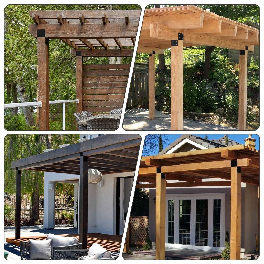 Adjustable Pergola Brackets Corrosion Resistant Bracket Support Connector Pergola Kits  Top Beam