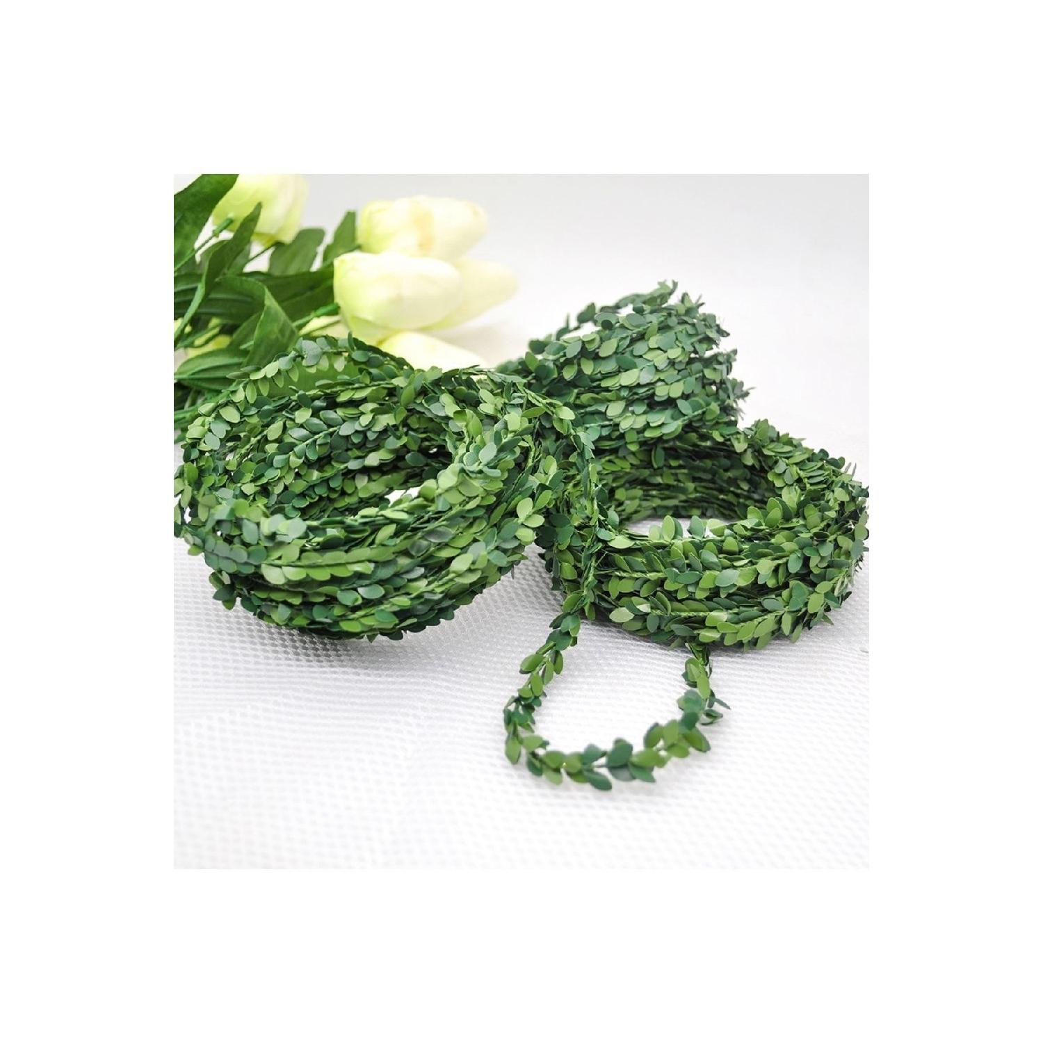 

14 Mt Штучний дротяний плющ, квітковий декоративний плющ, смуга дроту,