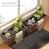 Drain Rack Kitchen Sink Organizer Self-draining Shelf Sponge Holder Dishcloth Faucet Storage Soap Drainer Kitchen Accessories