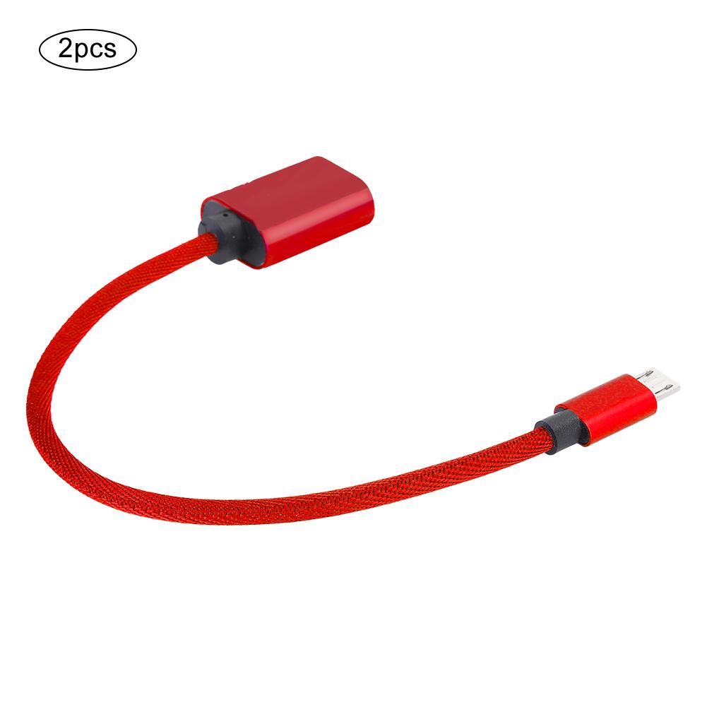 Typ C OTG Datenkabel USB-Adapter OTG-Adapter Konverter Micro-USB-Kabel AUX-Audiokabel-Adapter für Android(rot )