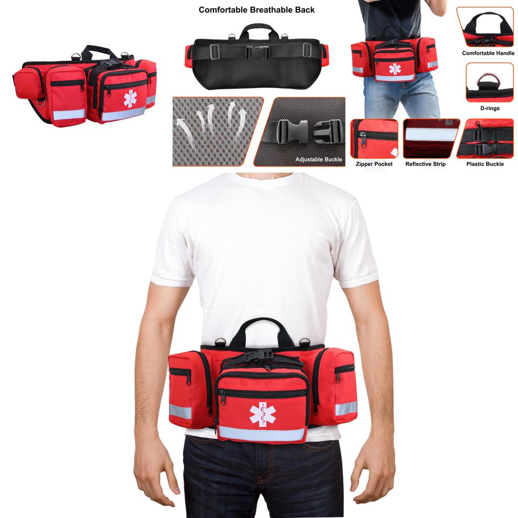 New Outdoor Oxford Cloth Portable Medicine Waist Bag Emergency Rescue Bag