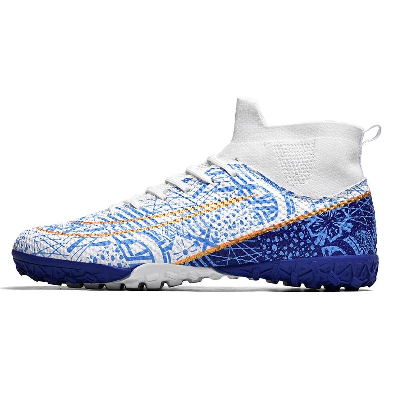 Men Society Football Boot Original Artificial Grass Long Spikes Football Futsal Shoes Outdoor Sports Soccer Shoes for Man