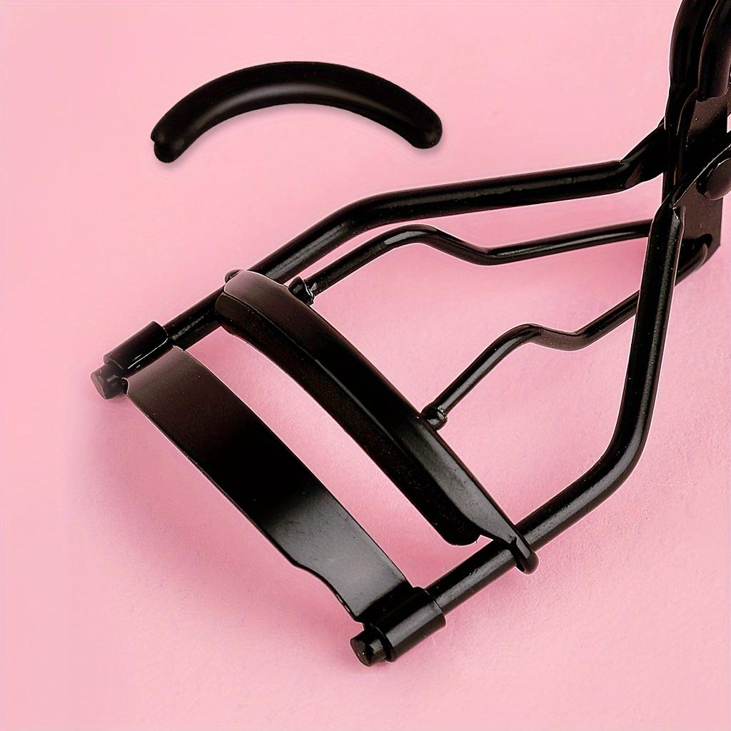 1PC Professional Eyelash Curler with 5 Replacement Pads, Spring Design for All Eye Types - Lift & Enhance
