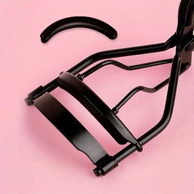 1PC Professional Eyelash Curler with 5 Replacement Pads, Spring Design for All Eye Types - Lift & Enhance