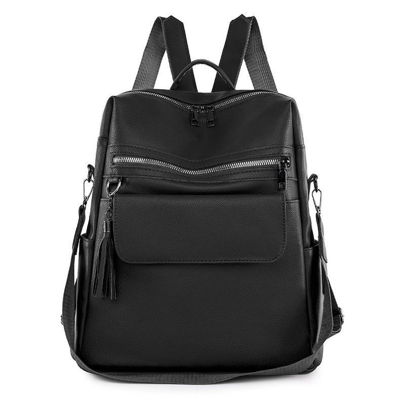 

Простой ретро-рюкзак для женщин в стиле колор-блок, новый повседневный рюкзак для студентов большой емкости, американская сумка через плечо