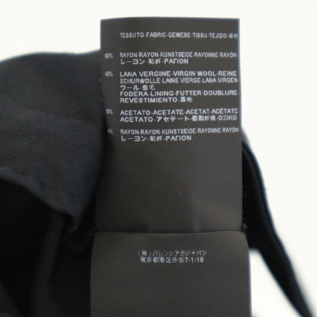 BALENCIAGA Italian rayon blend Slacks pants 44 black Men's Used