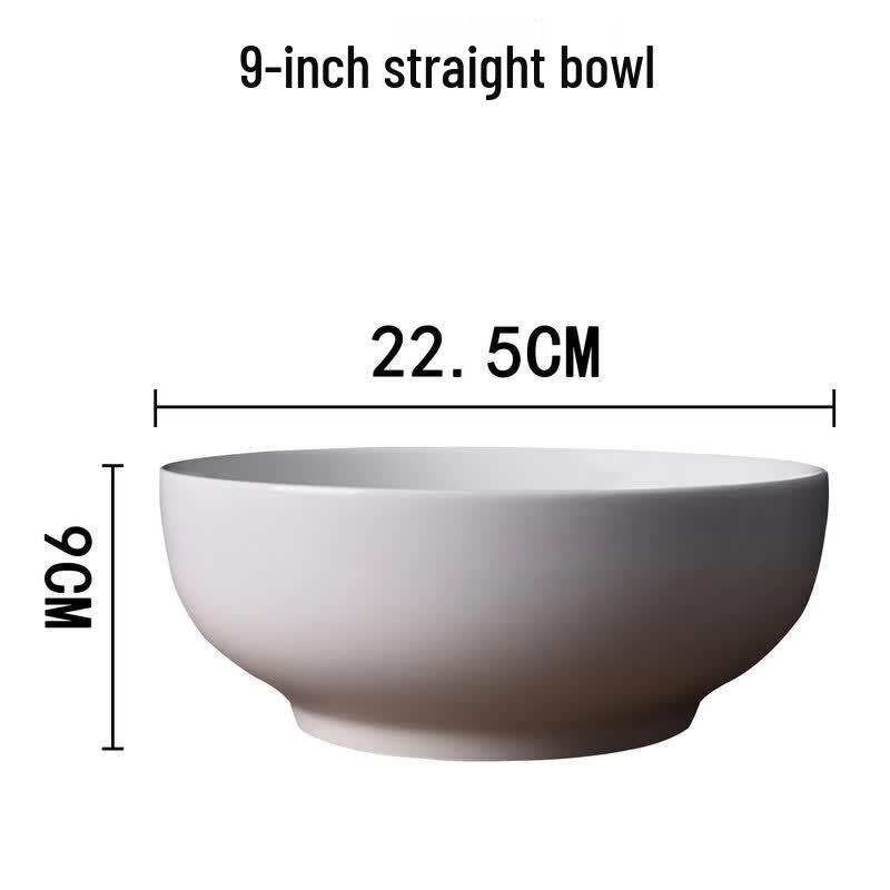 Pure White Ceramic Dinnerware Bowl