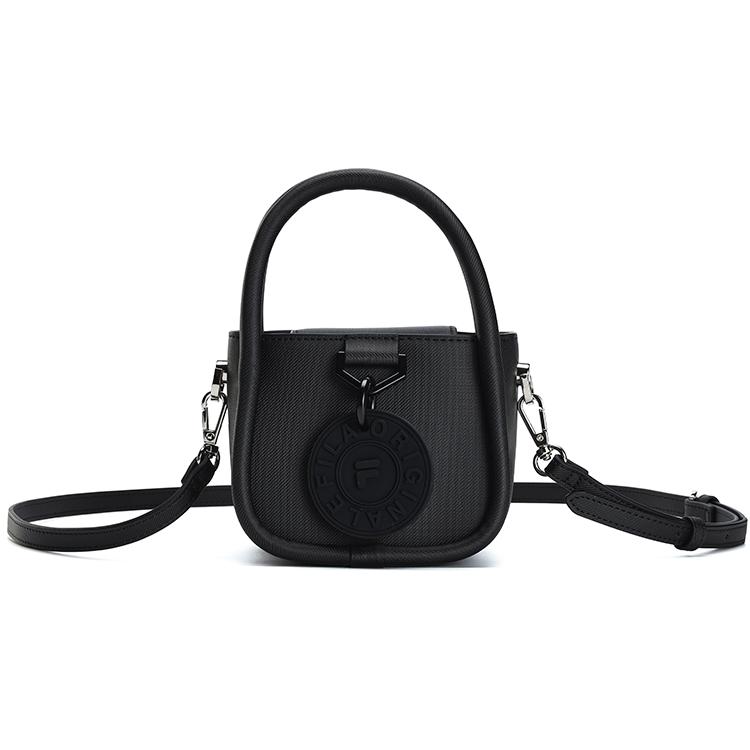 New FILA Polyurethane Crossbody Handbags Small Size Women's Jet Black F13W319165F-BK