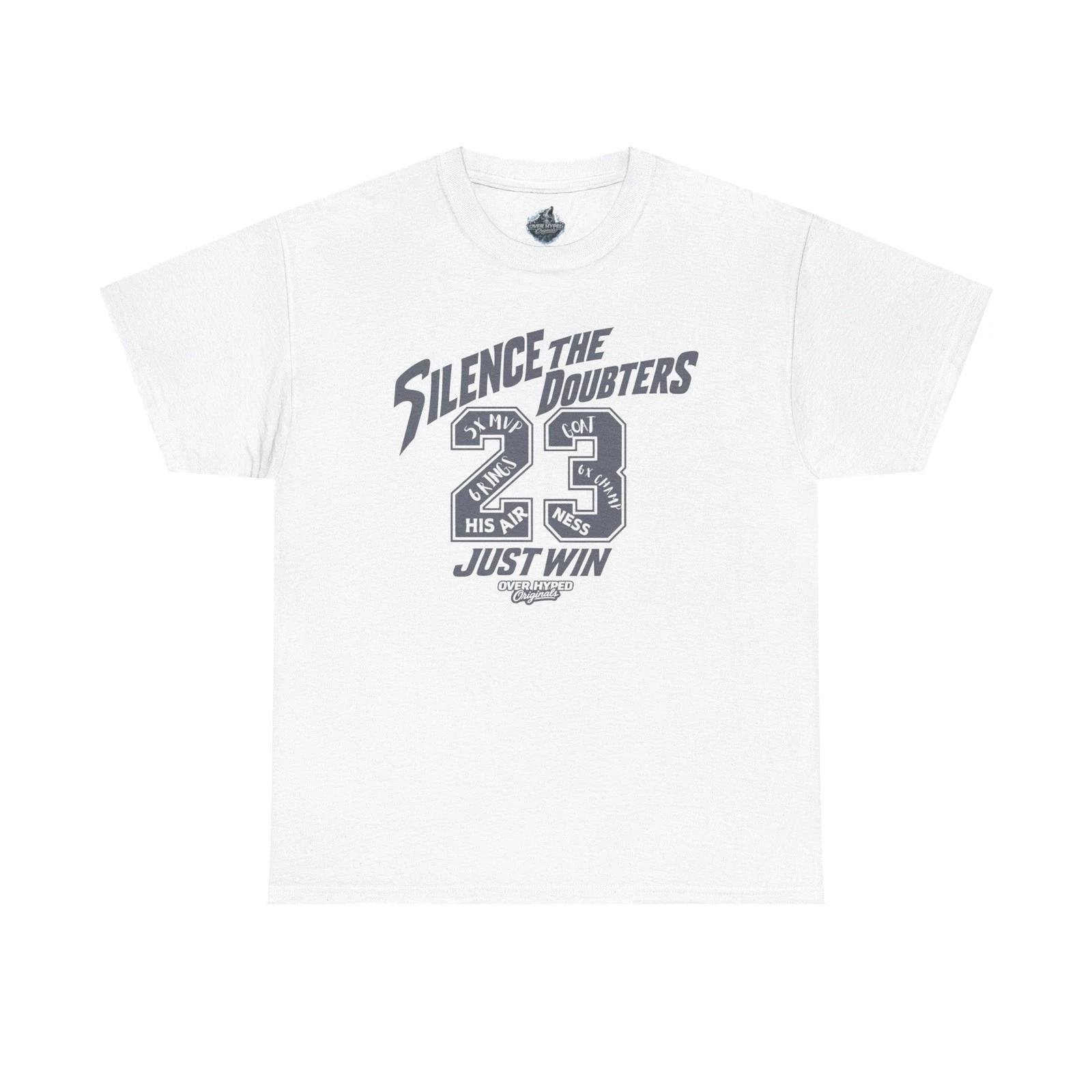 Shirt To Match Retro 5 Wolf Grey Sneaker Tees -JUST WIN 23 L