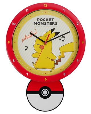 Fabrik Schwung Kontinuierliche Sekunde T'S Pokémon Uhr, Analog, Lautlos, Zeiger, Rot, PM-5520324PC