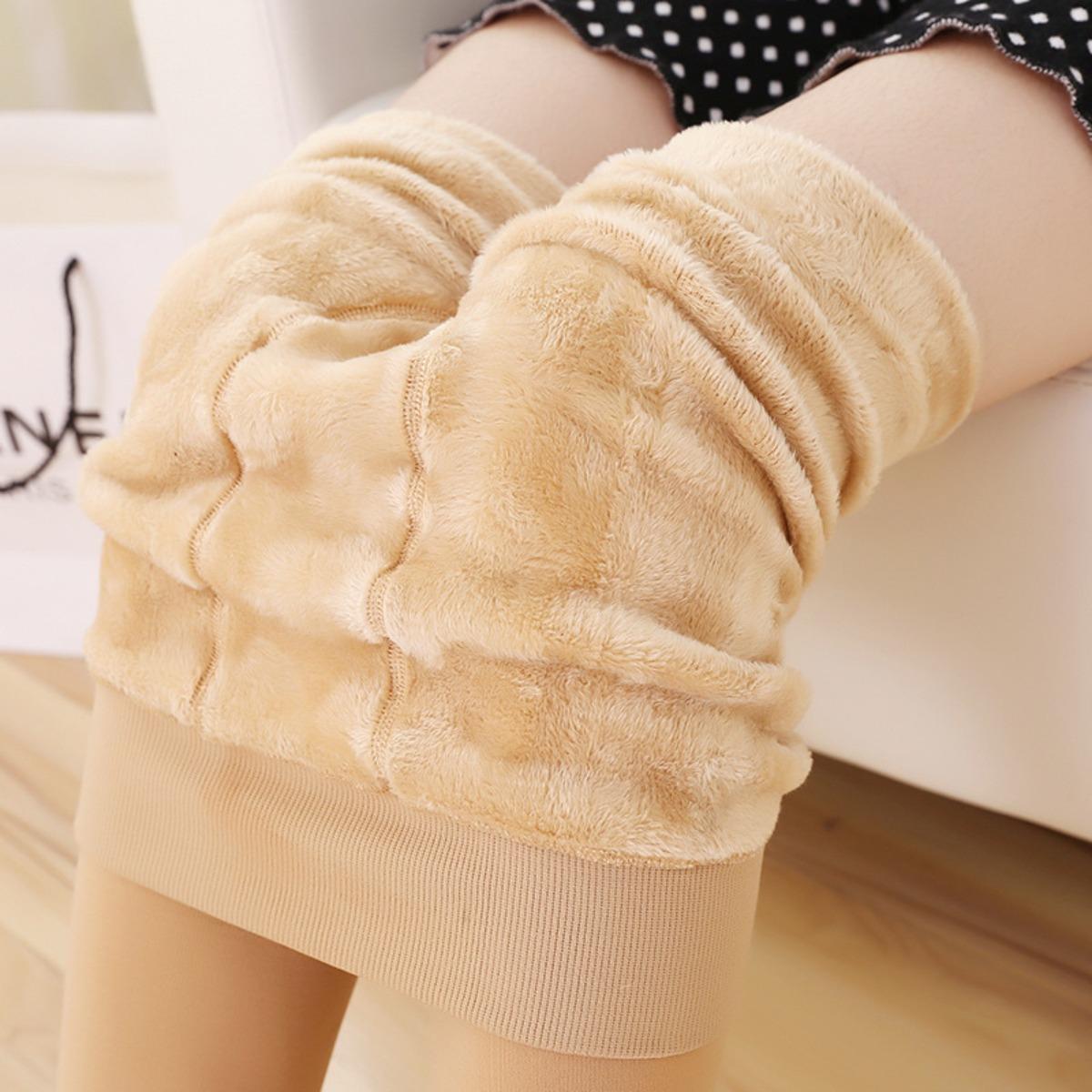 

Leggings, Leggings, Autumn and Winter, Women s, Plush and Thickened, Outerwear, Slimming, One-piece Pants, Thermal Pants 280g чорний