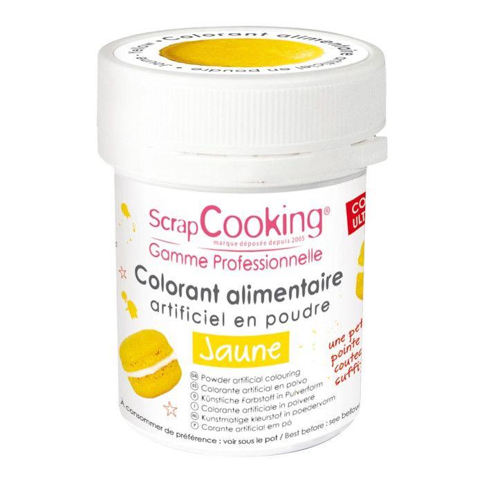 Colorant artificiel en poudre jaune 5g
