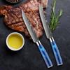 Damascus Stainless Steel Steak Knife Meat Cleaver Slicing Knife Dining Kitchen Knife Kitchen Cooking Tools