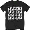T-shirt Homme Beatles_ A Hard Day's Night Visages Mono (XX-Grand) - Noir - XX-Large