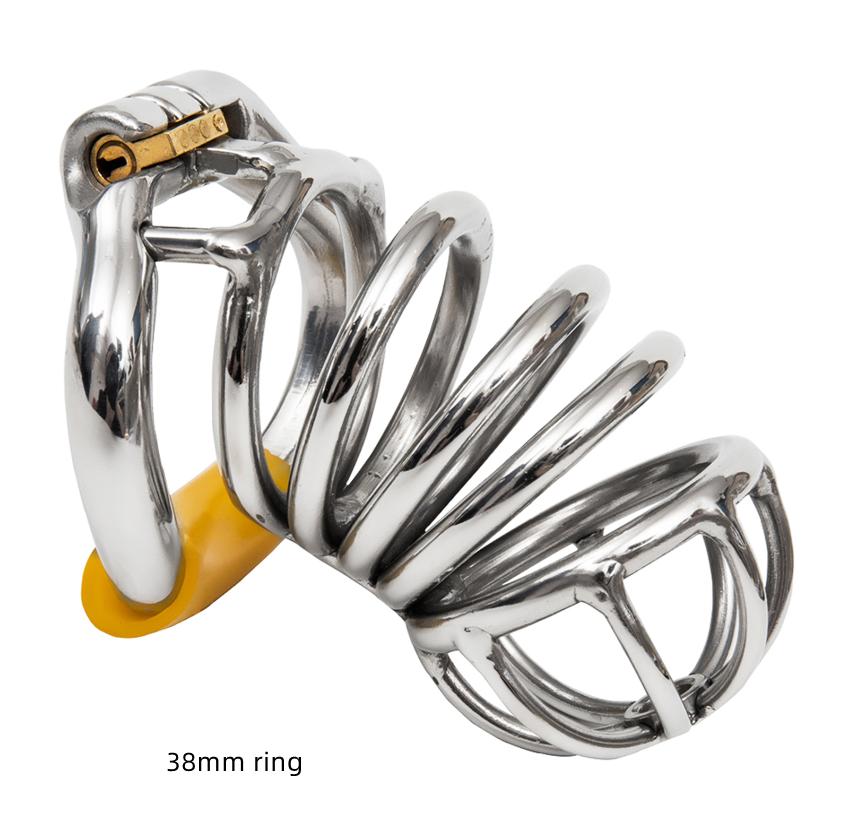 Ergonomic Stainless Steel Stealth Lock Male Chastity Device,Cock Cage,Penis Lock,Cock Ring,Chastity Belt, S053
