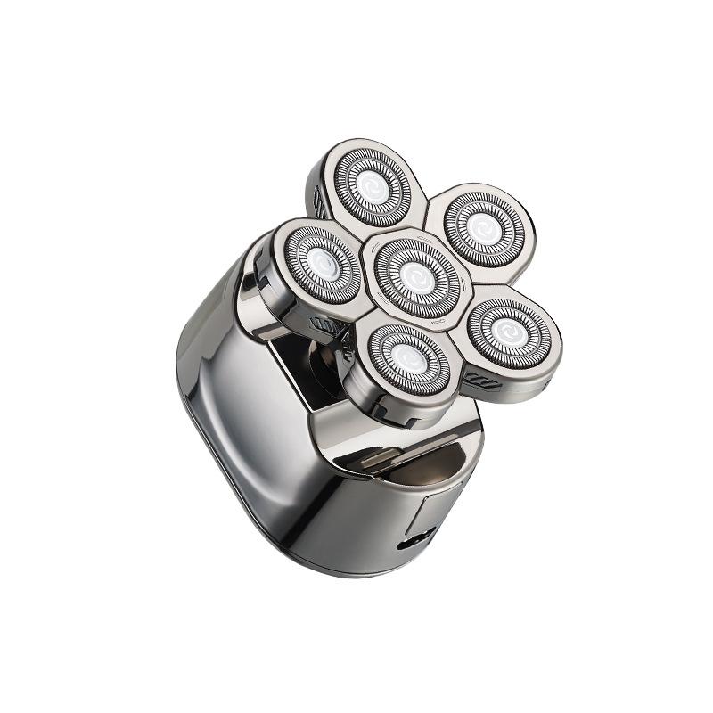 

Новая аккумуляторная электробритва с 8 головками и триммер для стрижки налысо 6-в-1