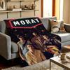 Music M-Morat Throw High-Density Short Plush Blanket Soft Skin-Friendly for Sofa Nap Air-Conditioned Room