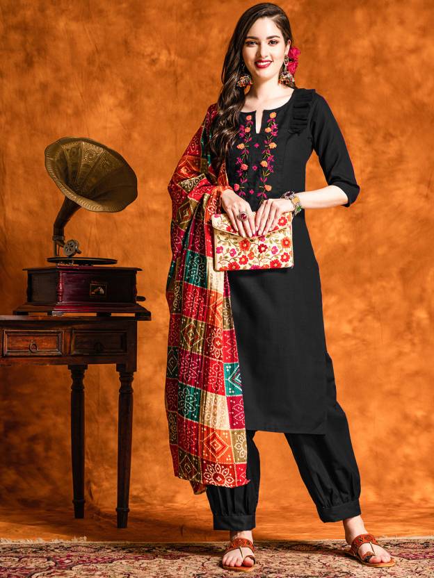 Wunderschönes Designer-Kurta-Hose-Dupatta-Set für indische Damen, Bollywood-Top, Tunika, Kurti, Salwar Kameez
