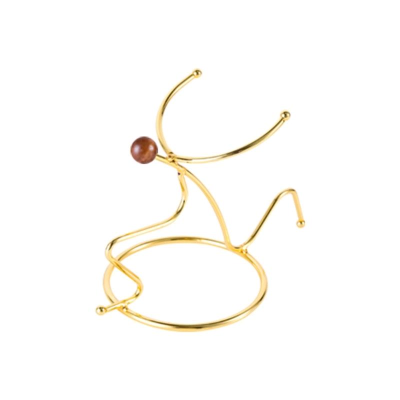 

Decorative Wines Bottles Rack Decorative Display Stand Desktops Wines Rack Iron Art Wine Bottle Holder Shelf Enduring золотий