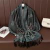 Paisley Pashmina Shawl Scarf Women Jacquard Cashew Printed Scarves Flowers Borders Female Tassel Blanket Wraps Ethnic Shawls
