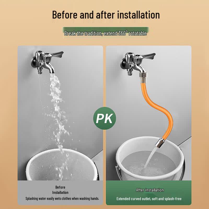 KEGOO Faucet Extender with Universal Rotating Nozzle