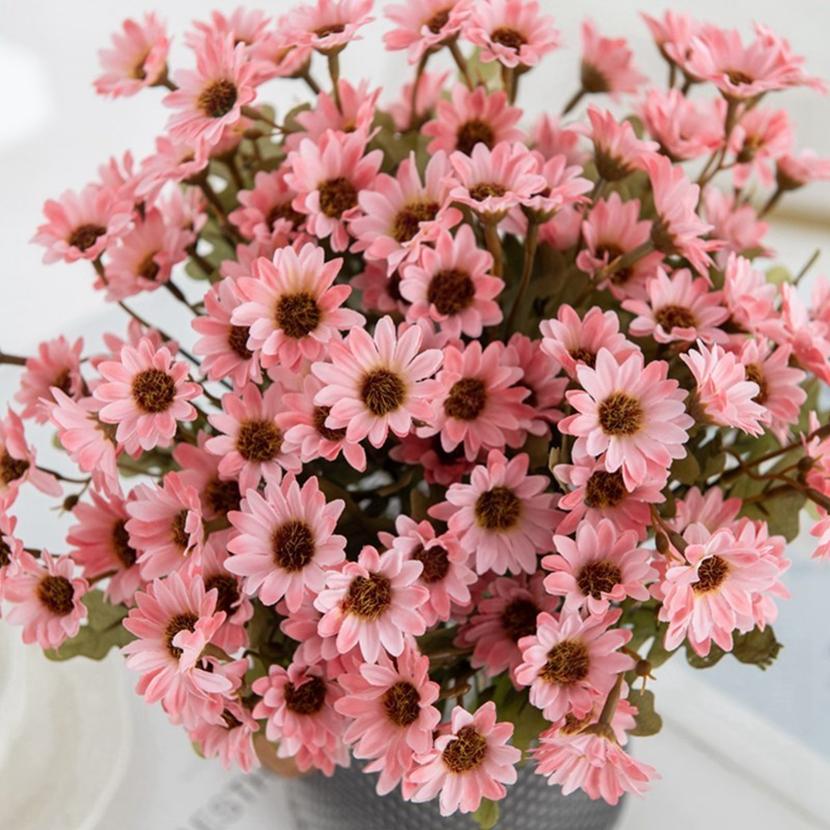 Small Daisy Artificial Flowers For Wedding Home Christmas Decor Accessories DIY Floral Arrangement Accessories Bridal hydrangea