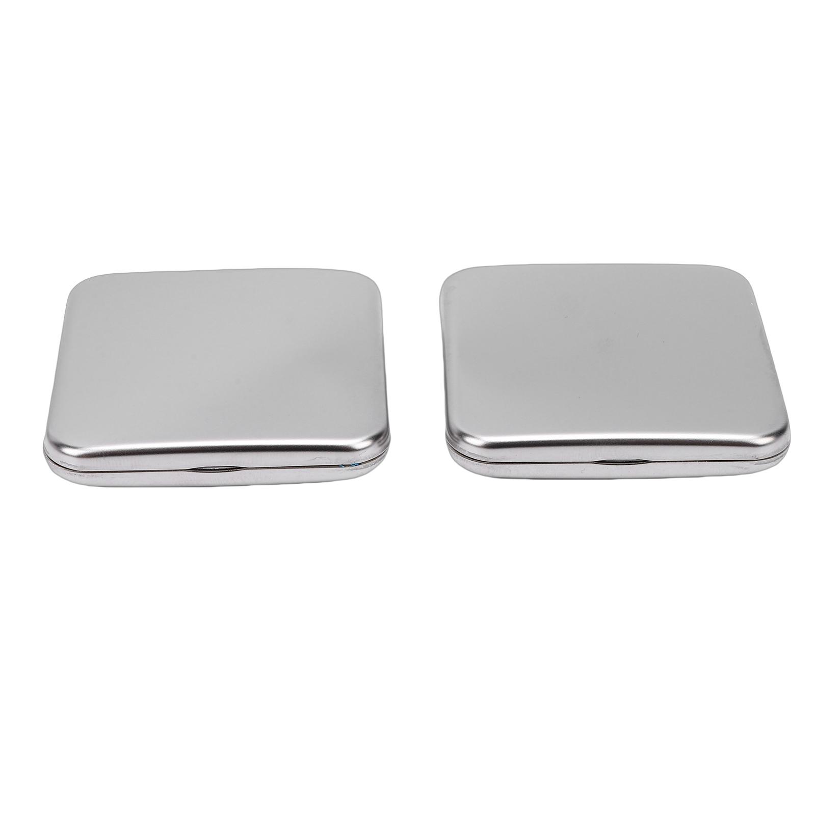 Stainless Steel Mirror Double Sided Portable Folding Unbreakable Makeup Mirror Portable Mirror for Purse Pocket