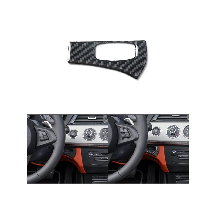 Car Styling Accessories Interior Carbon Fiber Overhead Console Wait Black Stickers Decorative Fit For BMW Z4 E89