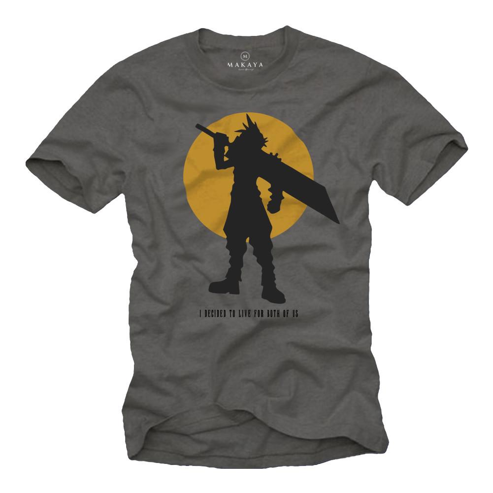 Cool Final Gamer Mens Sword Fantasy T-shirt Men Nerd Shirt XXXXL