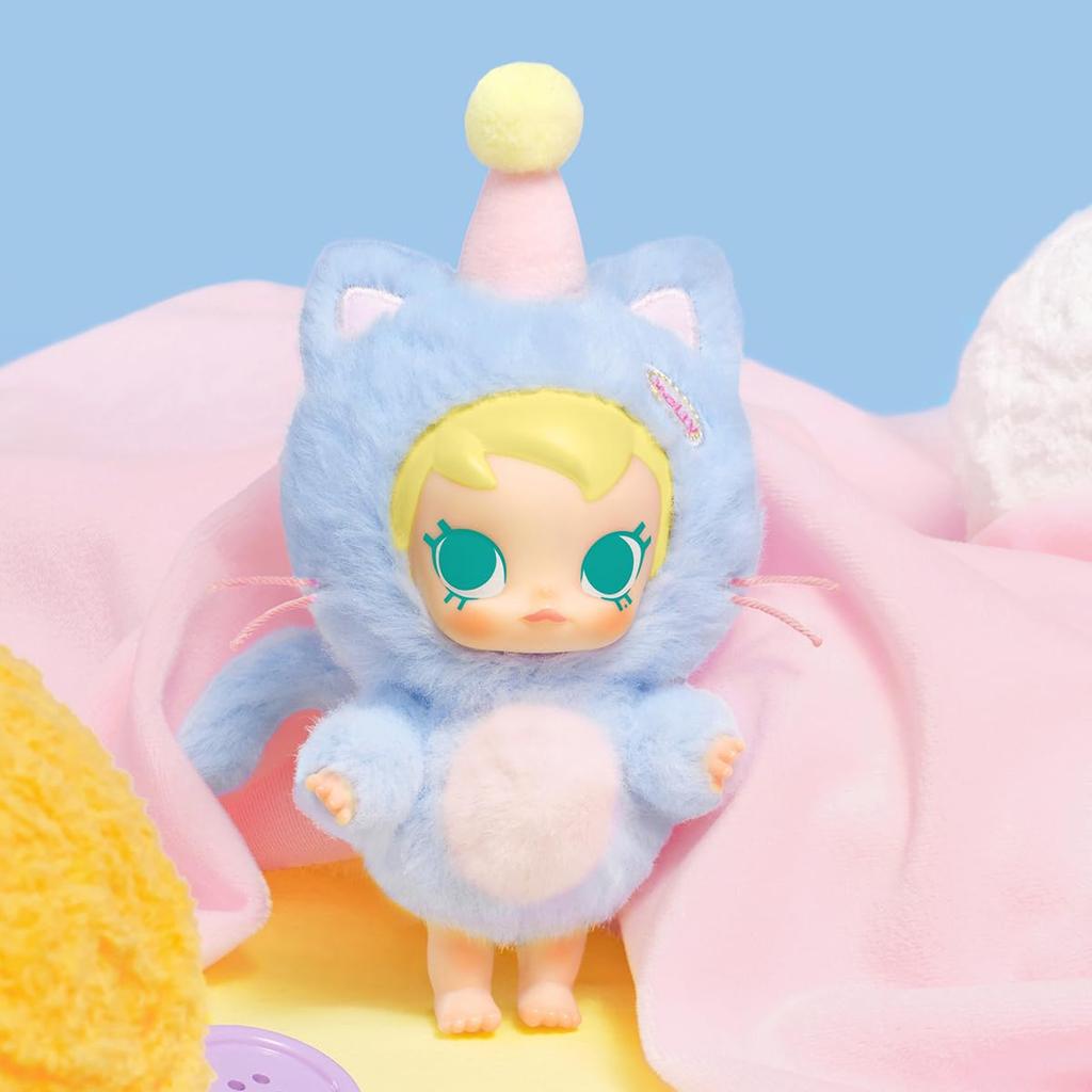 POP MART Baby Molly Pocket Friends Series Plush Pendant Box of Pop Mart Gachapon Blind Box Figure Plastic Model Premium Toy PVC Soft Vinyl Original