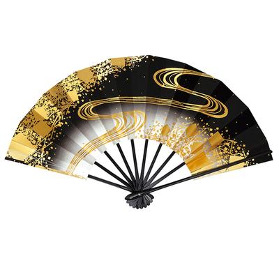Dance Harukasumi Flowing Black 9 Sun 5 For Dance Sun [Adesugata] Fan, 1329, Water, Paint, Minutes, (9.5 (Standard), Black)