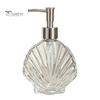 Muschel Lotion Flasche 400ML Strand Nachfüllbarer Seifenspender, Flüssig Hand Glas Spender Behälter, Pumpe für Badezimmer Küchen Arbeitsplatte Behälter