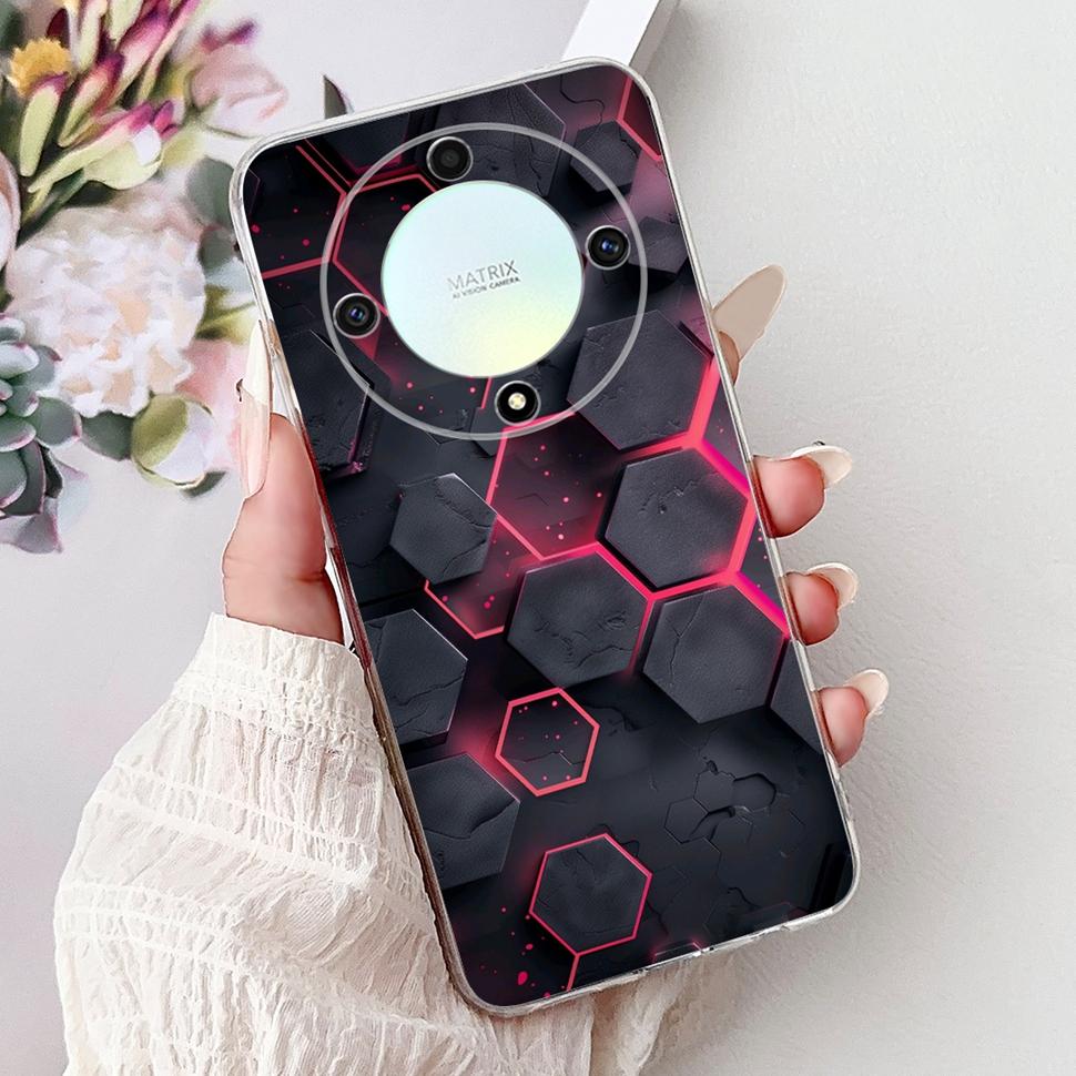 For Honor X9b 5G Case Flowers Butterfly Painted Cover Soft Silicone Casing For Honor X9 X9 b HonorX9b 5G Phone Case