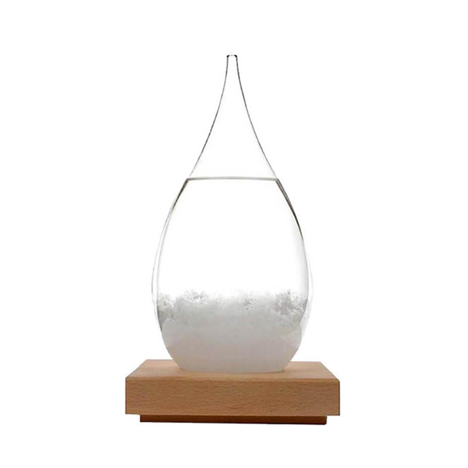 

Прозрачная бутылка из хрустального стекла Storm Glass, барометр, прогноз погоды, стильный настольный подарок-капля, метеостанция, декор прозрачный