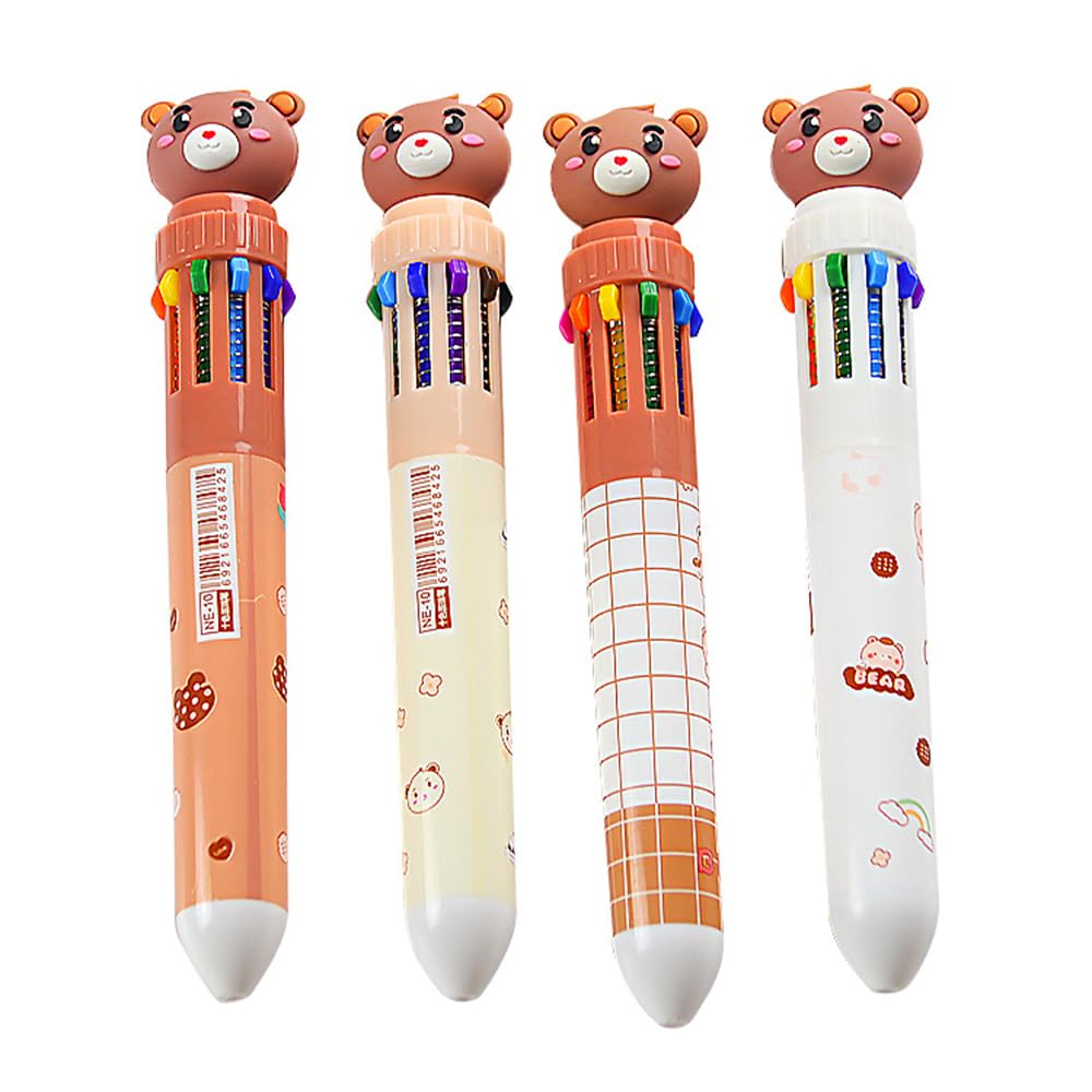 

Clapoyis set 10 colors ballpoint pen bear 4-piece 0.5mm