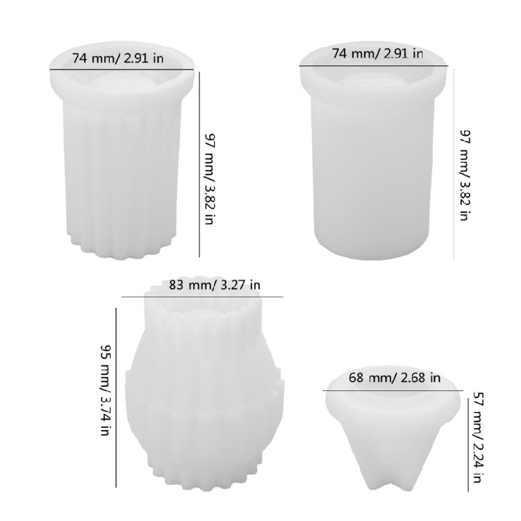 Resins Jar Molds Resins Lid Molds for Making Candlestick Candle Stand