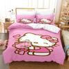 Hello Kitty Duvet Cover Set Hello Kitty Bedding Set Cartoon Anime Quilt Cover Pillowcase Bed Set Twin Full Queen Size