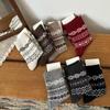 Birkenstock Stack Socks Mid-Leg Snowflake Winter Warm Wool Socks Thickened With Vintage Kids