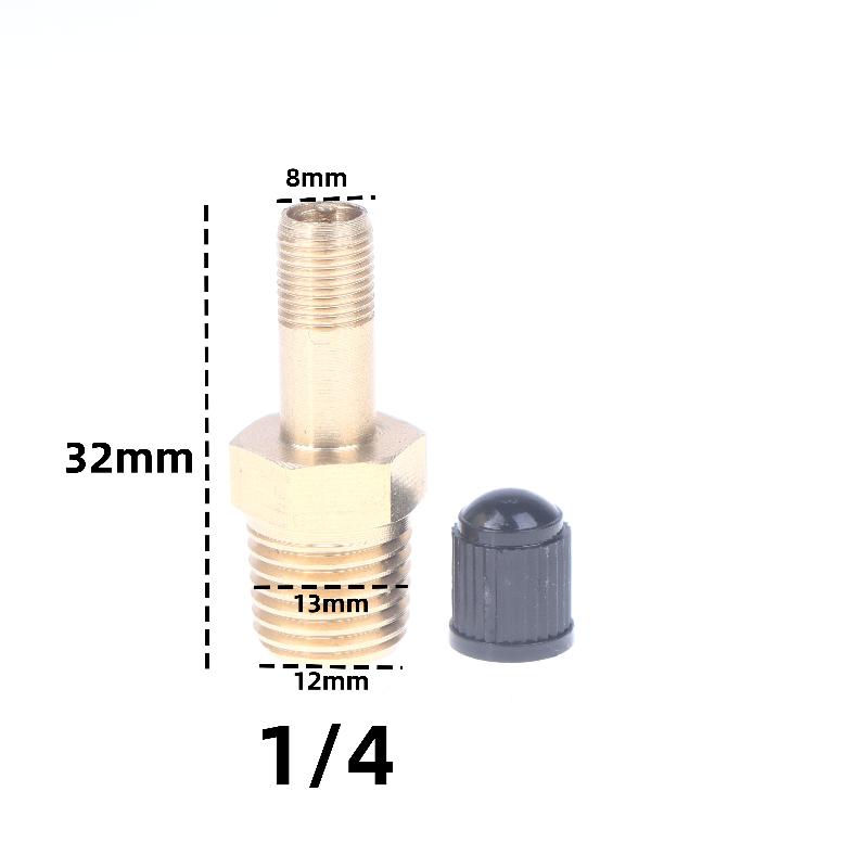 1Pcs Anti-Corrosion Schrader Valve 1/4 Npt 1/8 Npt M10 Air Compressor Tanks Fill Valve Automobile Tire Valve Core