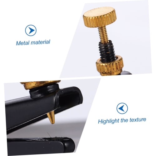STOBOK 4-Piece Violin Tuner, String Adjuster, Metal Tuner with High-Precision Screws for Easy Adjustment, Anti-Slip Design