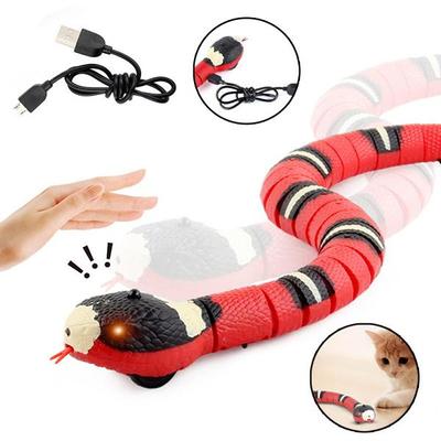 Interaktif Kedi Oyuncakları Akıllı Algılama Yılan Otomatik Eletronic Yılan Kedi Teaser USB Şarj Kedi Aksesuarları Yavru Kediler Köpekler Oyuncak